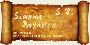 Simona Majović vizit kartica